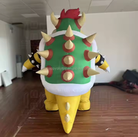 Costume de mascotte gonflable géant personnalisé Dragon jaune Bowser Kuba Cosplay Personnage animal pour fête Mascotte gonflable unique