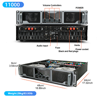 Amplificateurs de puissance numériques professionnels 4 canaux GF55 avec carte d'amplification de classe D pour DJ et scène