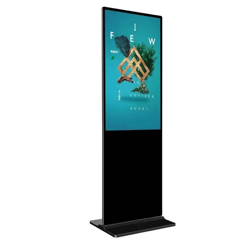 43 Inch Indoor Vloerstandaard Interactieve Scherm Digitale Display Lcd Touchscreen Reclamespeler