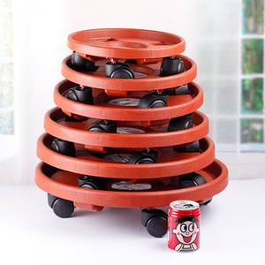 ถาดรองกระถางต้นไม้ทำจากเรซิ่นทรงกลมแบบถอดได้มีล้อถาดรองกระถางต้นไม้ทำจากเซรามิกหนาพร้อมถาดรองล้อ - Product Image 2