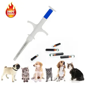 Pet ID Mini Microchip Para Perro 1342khz Rfid Chip with Injectable Syringe Veterinary Syringe for Animal Pup