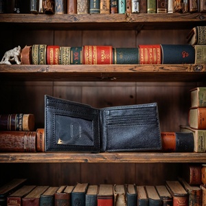 For New Style Short Nylon Open Portable Thread Game Hand Shank Bifold Coin <b>Wallet</b> with Zip Pocket Men's - Product Image 2