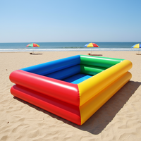 Piscine Gonflable Extérieure en PVC Haute Qualité à Prix Abordable, Aire de Jeu Aquatique pour Enfants avec Balles, à Vendre
