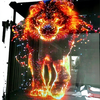 Écran LED transparent P3.91, affichage LED en verre haute transparence pour vitrine de centre commercial