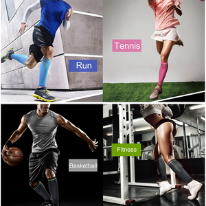 Kaus kaki kompresi lengan betis, sarung kaki kompresi tanpa kaki untuk lari, membantu pelindung tulang kering - Product Image 5