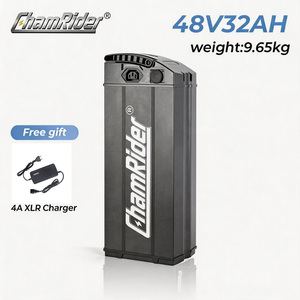 Batterie de <span class=keywords><strong>vélo</strong></span> <span class=keywords><strong>électrique</strong></span> Chamrider pour tube de selle, moteur moyeu 750W 1000W, batterie polymère 48V 32AH 50AH pour <span class=keywords><strong>vélo</strong></span> <span class=keywords><strong>électrique</strong></span> à pneus larges - Product Image 1