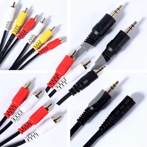 <span class=keywords><strong>Cable</strong></span> de Audio Dual <span class=keywords><strong>RCA</strong></span> <span class=keywords><strong>Plug</strong></span> 3,5 <span class=keywords><strong>Macho</strong></span>-<span class=keywords><strong>Hembra</strong></span> Extensión de auriculares Conexión de DVD Amplificador de TV 4K <span class=keywords><strong>Cable</strong></span> de audiófilo de cobre puro - Product Image 1