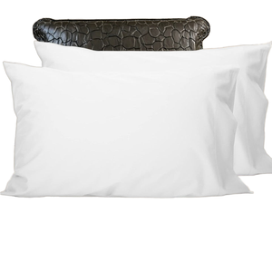 Modern Woven 100% Cotton Pillowcase Solid/Celebrities Envelope Closure Eco-Friendly Cooling Queen/King Sizes for Home Hotel Use - Product Image 1