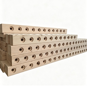 Produits en bois personnalisés, <span class=keywords><strong>poutre</strong></span> en pin massif pré-percée, séchée au four, avec trous ronds - Product Image 1