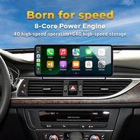 Autoradio Android 12.3 "avec GPS intégré DSP et 4 + 64 Go Android 12 CarPlay pour lecteur multimédia Dvd de voiture BMW et Audi
