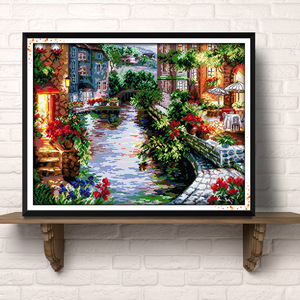 Kits de Ponto Cruz DIY com Padrão Pré-Impresso para Decoração de Casa, Tecido 14CT para Artesanato de Bordado - Product Image 3