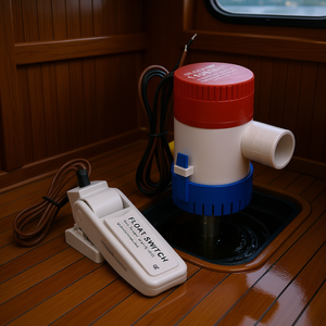 Floa Switch 1100 Gph Marine Bilge Pump 12V Abs With <b>Float</b> Switch For Boat Use - Product Image 2