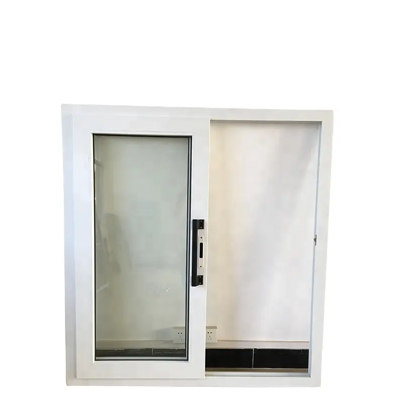 Home Hurricane Shock Resistant Hausglas PVC Upvc Tür und Fenster Glas Upvc Pvc Schiebefenster