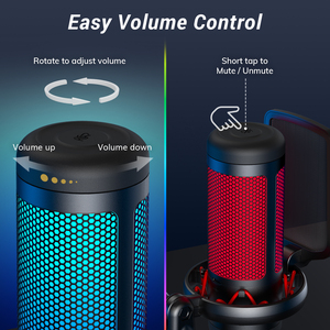 Tonor Tc310 + Mới Đến Micros Microfone Mikrofon Microfono Chuyên Nghiệp Chơi Game Mic RGB Microphone Với Boom Cánh Tay Đứng - Product Image 5