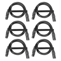 Connecteur de câble XLR mâle à femelle 2 broches 5 broches 3 broches Câble de signal DMX pour microphone 1m 3m 6m 12m 20m