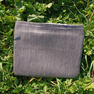 Pochette Cosmetica in Cotone Pied-de-Poule Jesolo 20x25 Cm con Chiusura a Strappo Stile Semplice Piccola Capacità Borsa Pratica - Product Image 1