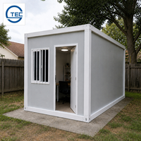 Maison conteneur modulaire de luxe à assemblage rapide de 20 pieds pour jardin, ferme ou cour