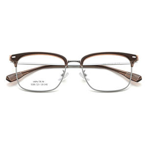 Elegantes Monturas de Gafas Rectangulares de Aleación para Hombre 9386, Montura Completa, Lentes de Resina Cómodas, Origen Danyang - Product Image 3