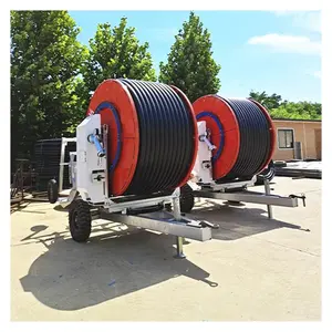 Small modern agricultural machinery linear boom irrigation system with hose reel