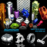 Pièces en aluminium anodisé coloré 6061, pièces CNC sur mesure, pièces de tournage et de fraisage CNC de précision, fabricant de composants usinés CNC
