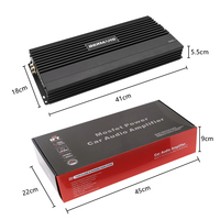 Amplificateur de voiture mono 2000W classe AB style coréen avec logo lumineux, dissipateur thermique et filtre de croisement OEM ODM – Vente en gros