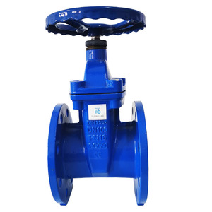 Gang 12 inch nêm mềm sesat Van cổng với tăng gốc đôi Mặt bích Van cổng dn300 PN16 & dn200 Van cổng - Product Image 6