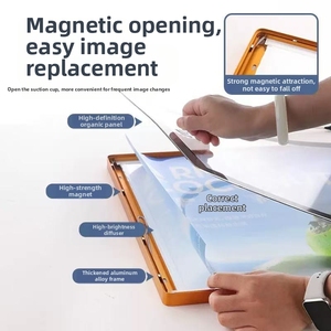 Hộp Đèn quảng cáo hình chữ nhật siêu mỏng, khung nhôm siêu mỏng, hộp đèn Áp phích từ tính, hộp đèn hiển thị - Product Image 2