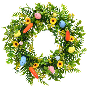 Guirlande de Pâques verte en plastique pour plantes et œufs, 40 cm, à suspendre à la <span class=keywords><strong>porte</strong></span>, style américain, décorative, pour arbre, demi-arbre, vigne, <span class=keywords><strong>escalier</strong></span> - Product Image 4