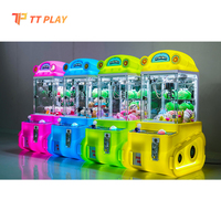 Mini machine à griffes de bureau en métal Tankman, jeu d'arcade coloré pour enfants avec code QR et paiement mobile pour usage domestique et commercial