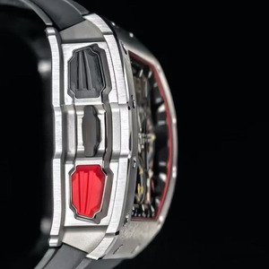 Montre en titane de qualité supérieure personnalisé<span class=keywords><strong>e</strong></span>, diamètre du boîtier 44,50 x 49,94 mm, mouvement à remontage automatique, montre de luxe tendance, montre pour homme 65-01 - Product Image 3