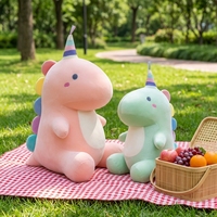 Figurines de dinosaures créatives en gros, jouets pour enfants, poupées en peluche polaire de 30 cm, rembourrage en coton, Saint-Valentin, ODM