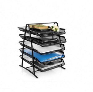 5 Tier Office <b>File</b> <b>Tray</b> A4 Desk Tidy Organiser <b>File</b> Holder Mesh in <b>Tray</b> Desk Organiser Sliding Document Storage Letter <b>Trays</b> - Product Image 1