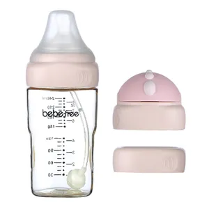 Wholesale PPSU Materials Wide Mouth Quick Flush Anti Colic with Newborn Milk Training Korea Baby Feeding Bottle Accessories