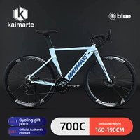 Bicicleta de Carretera Urbana de 28 Pulgadas y 18 Velocidades, con Cuadro de Aleación de Aluminio Ligero, Manillar Curvo, Cableado Interno y Frenos de Disco, Éxito de Ventas en EE. UU.