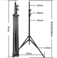 Trépied professionnel robuste pour Station de TV, trépied de Studio Photo, 280cm, 2.8m, 9FT