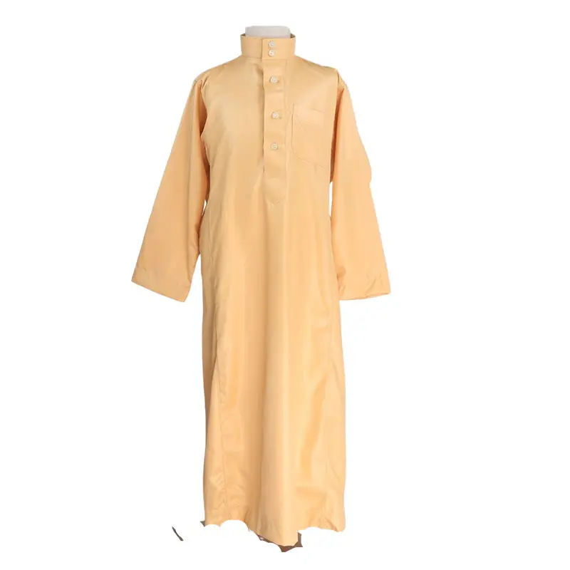 2023卸売新しい6Mixカラーモロッコ長袖トベ伝統的なイスラム教徒の服Jubbaイスラム教徒の男の子の服ドロップシッピング