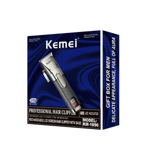 Cortadora de Pelo Profesional Kemei, Recargable, Cuerpo Metálico, Motor sin Escobillas, 7000-9000 rpm, Uso en Salón - Product Image 4