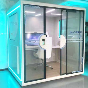 Pas cher Usine En Gros Différentes Tailles 1 2 <span class=keywords><strong>4</strong></span> 6 8 Personnes Intérieur Préfabriqué Cabine Insonorisée Bureau Pod Salle D'essai Auditif - Product Image 1