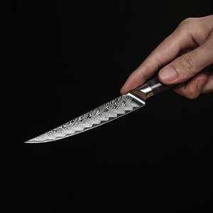 Cuchillo de carne de Damasco con mango de madera de resina Premium, cuchillo de carne de lujo, cuchillos de carne Damasco de cuchillos - Product Image 3
