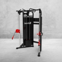 Station de musculation compacte professionnelle avec croisement de câbles, mini-rack de puissance multifonction et double poulie pour salle de sport