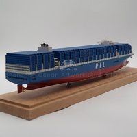 O.A.S Fabricant Artisanat Bateau Modèle Cadeaux D'affaires Échelle 1:888 Cargo Boat Modèles Personnalisé 45cm PIL Container Ship Model