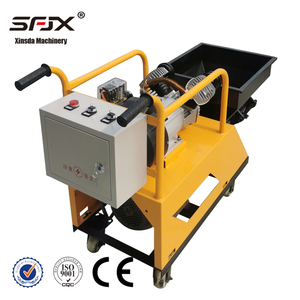 Mini pulvérisateur électrique de mortier 220V Jaune Trémie 115L Équipement de construction haute efficacité - Product Image 3