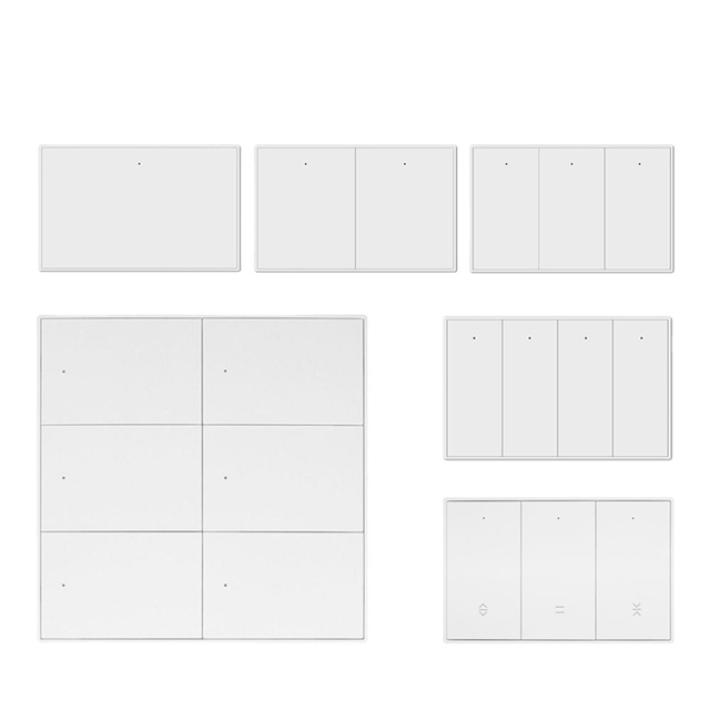 Zemismart Tuya Zigbee Wall Light Switch With Neutral Push Button Interruptor Wall Switches 1 2 3 4 6 Gangs Alexa Home Assistant