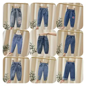 2023 Mode Meisjes Basic Skinny Plus Jeans Huidvriendelijke Elastische Pasvorm Casual Schattige Klassieke Baby En Peuter Jeans 2y-18y