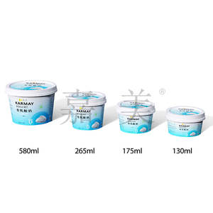 Vaso de yogur redondo de plástico con tapa de 100g, material PP, etiquetado en molde, envase para yogur orgánico - Product Image 5
