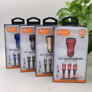 Bán buôn tùy chỉnh USB Car Charger kép 12V thông minh Điện thoại di động tự động Thuốc lá nhẹ hơn Adapter Ổ Cắm với <span class=keywords><strong>3</strong></span> trong 1 cáp cho điện thoại di động - Product Image 6