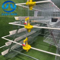 Cage à poulets économique à 4 niveaux et 5 portes, capacité de 160 poulets, conception d'échelle automatique, pour l'élevage de petite volaille