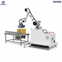 Robot Paletizador de Acero al Carbono para Plantas de Procesamiento de Alimentos, con Caja de Plástico, Herrajes de Embalaje, Brazo de Aluminio y Larga Vida Útil