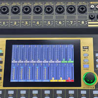 Mezcladora Digital X16, Consola de Mezcla de Audio de 16 Canales con Pantalla Táctil, Control Remoto Multidispositivo para Sistema de Sonido