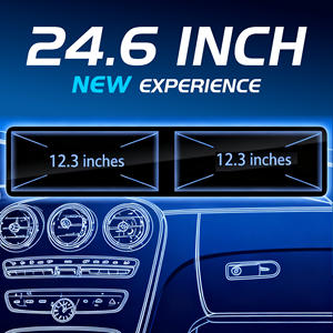 Penhui para Benz A/CLA/<span class=keywords><strong>GLA</strong></span> 2016-2018/2013-2015, Radio de Auto Android 13 con Pantalla Doble de 24.6 Pulgadas, Reproductor de DVD, Pantalla con Audio y Video DSP - Product Image 4